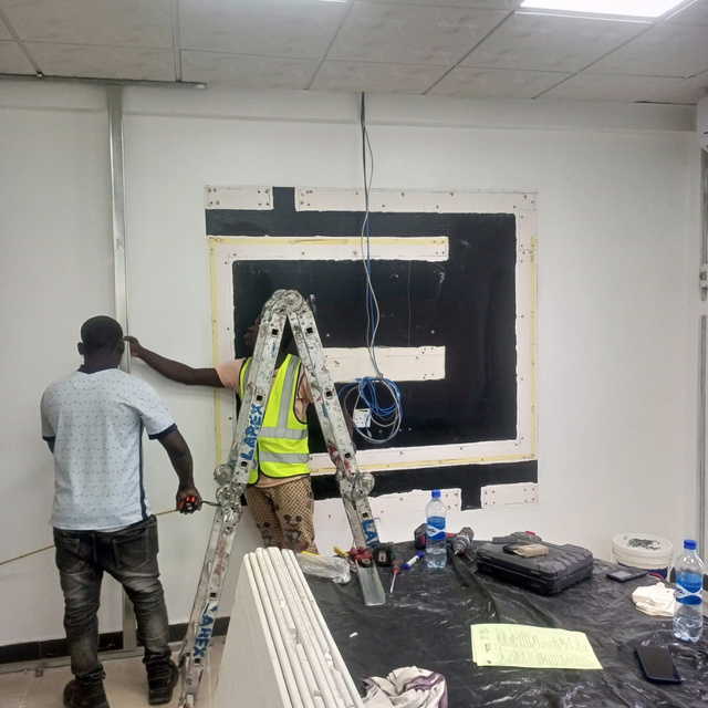 Gypsum board ceiling