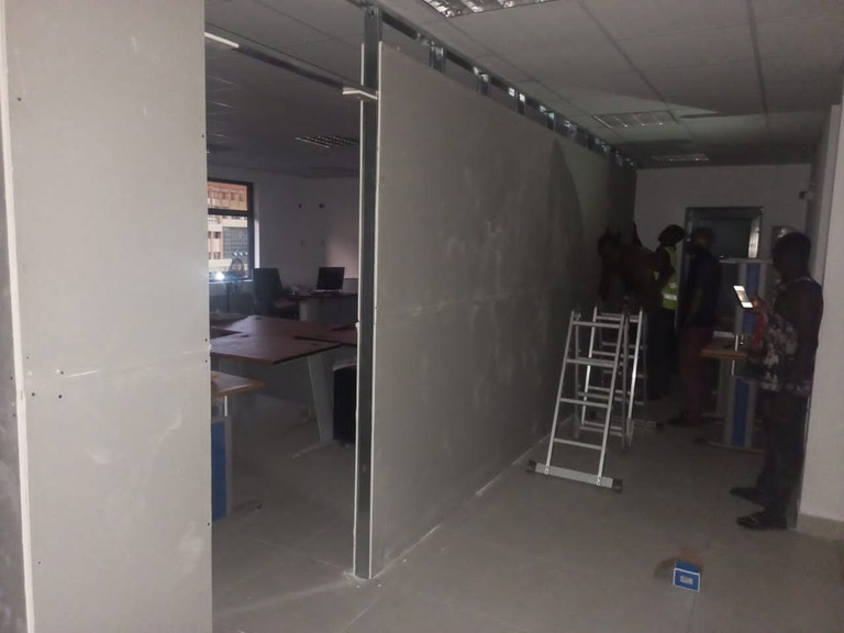 Gypsum ceiling framework